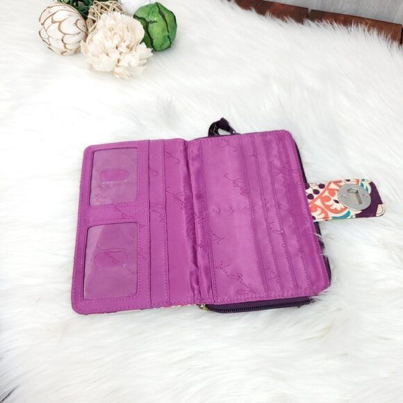 Vera Bradley Turn Lock Wallet Clutch - Picture 5 of 13